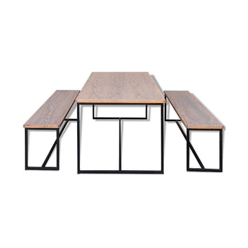 8 and 6 Seater Dining Table Set side view